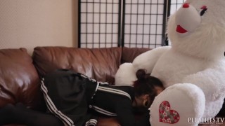 Emo Goth petite teen first time nude and casting with rabbit Jack, cim